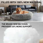 Calming donut dog bed (faux fur)