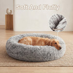 Calming donut dog bed (faux fur)