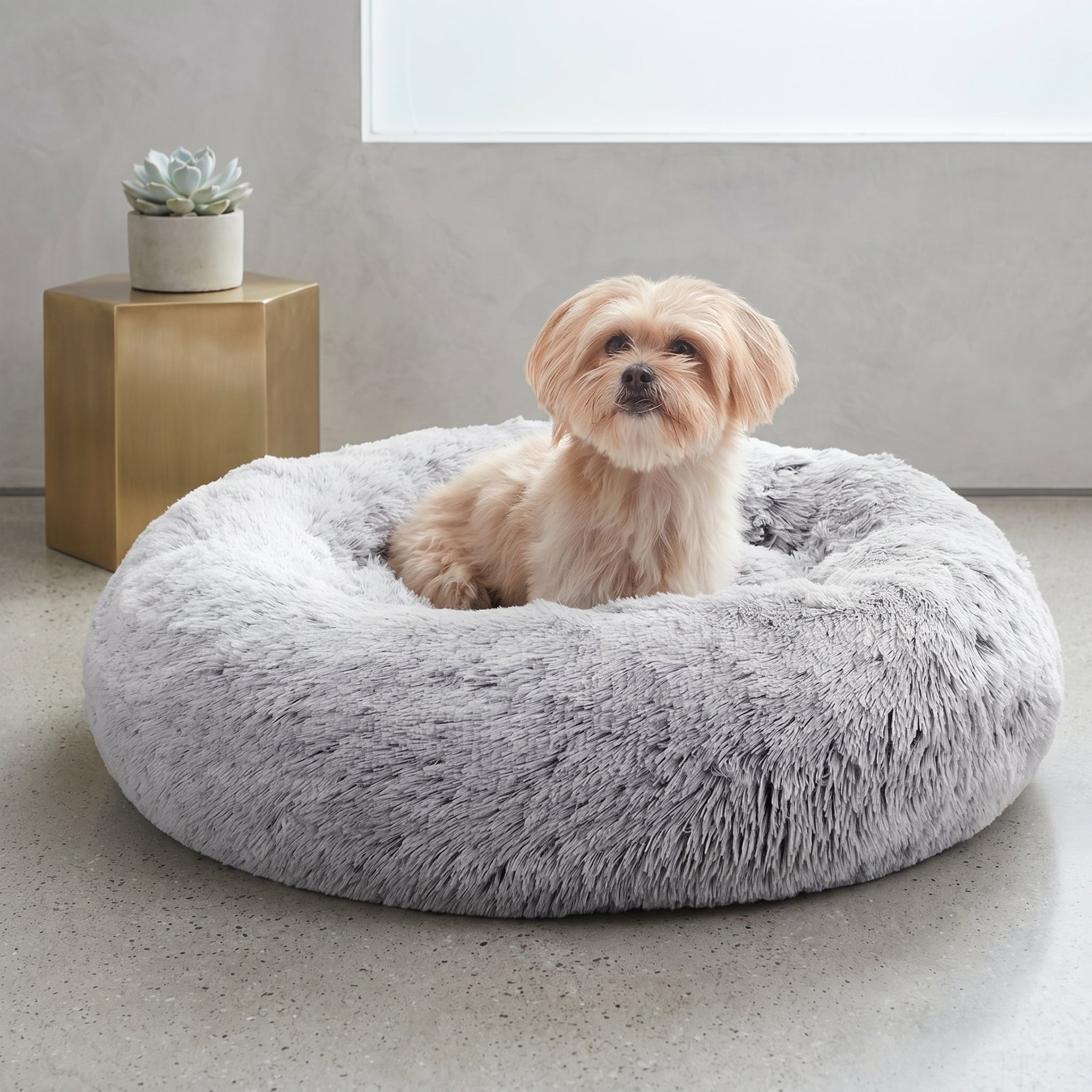 Anti-anxiety cuddler pet bed