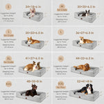 Orthopedic memory foam dog bed