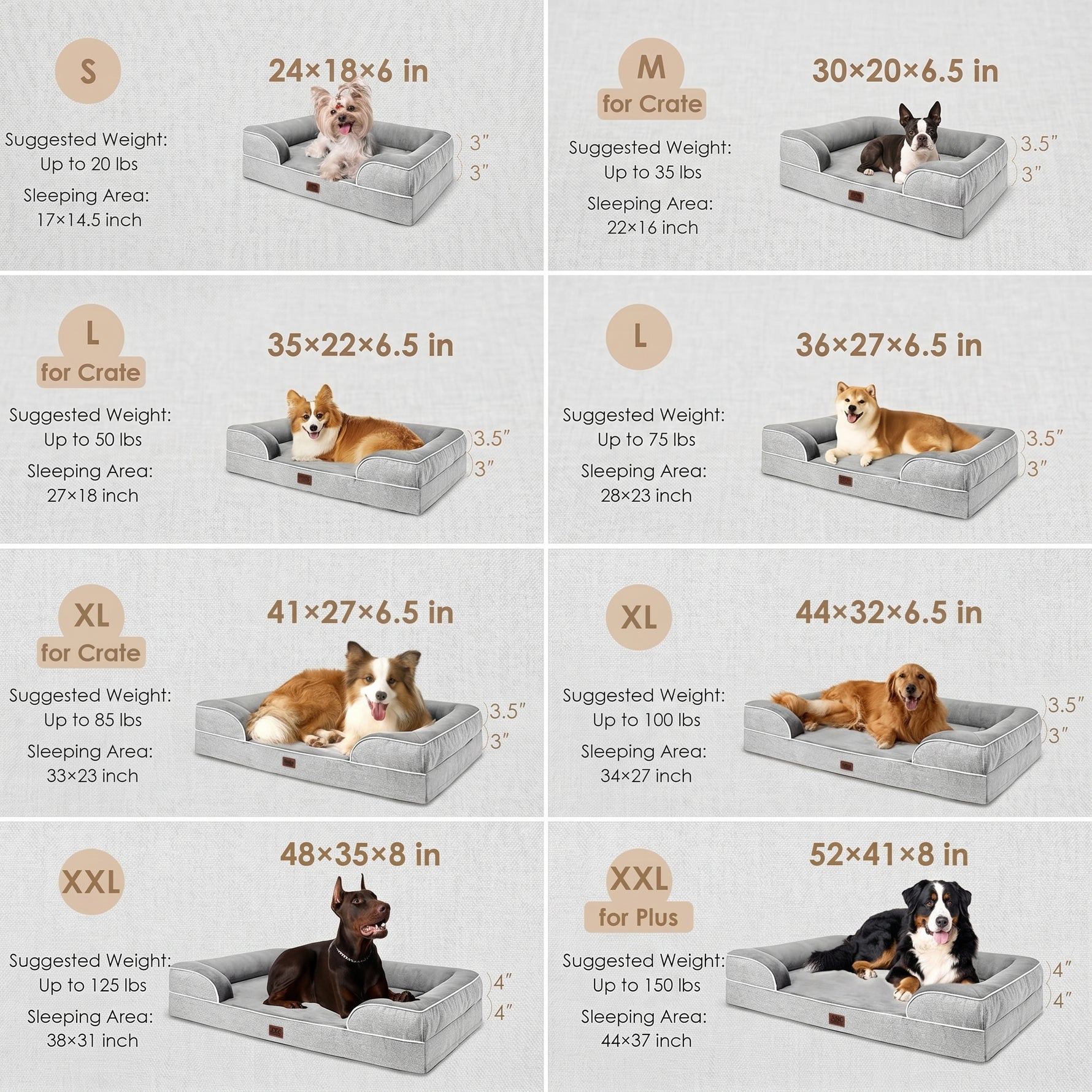 Orthopedic memory foam dog bed