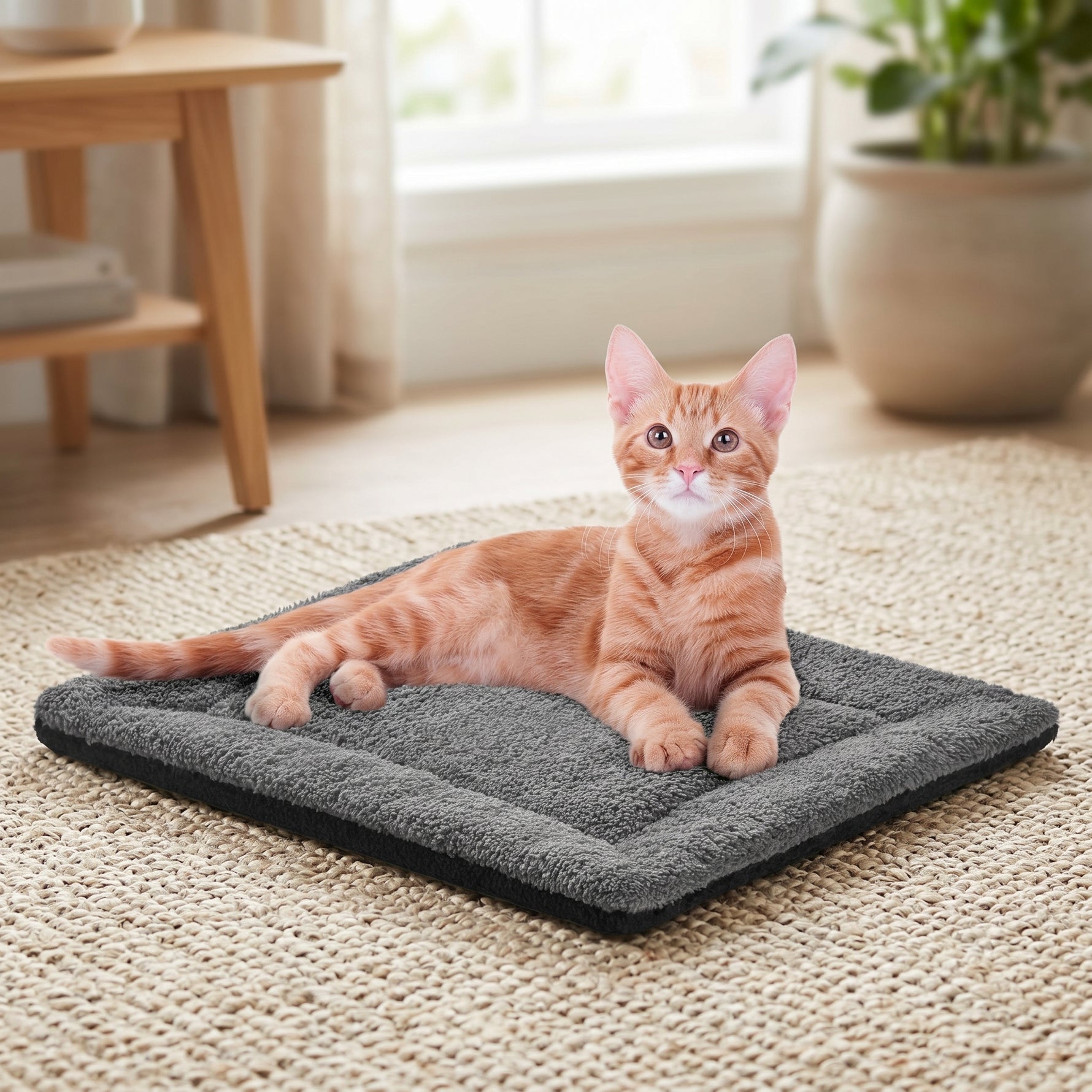 Self-warming pet mat