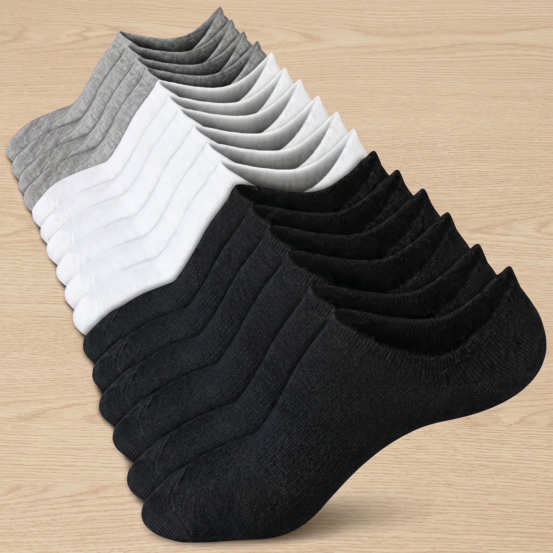 No-show socks silicone grip (5pc)