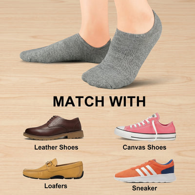 No-show socks silicone grip (5pc)