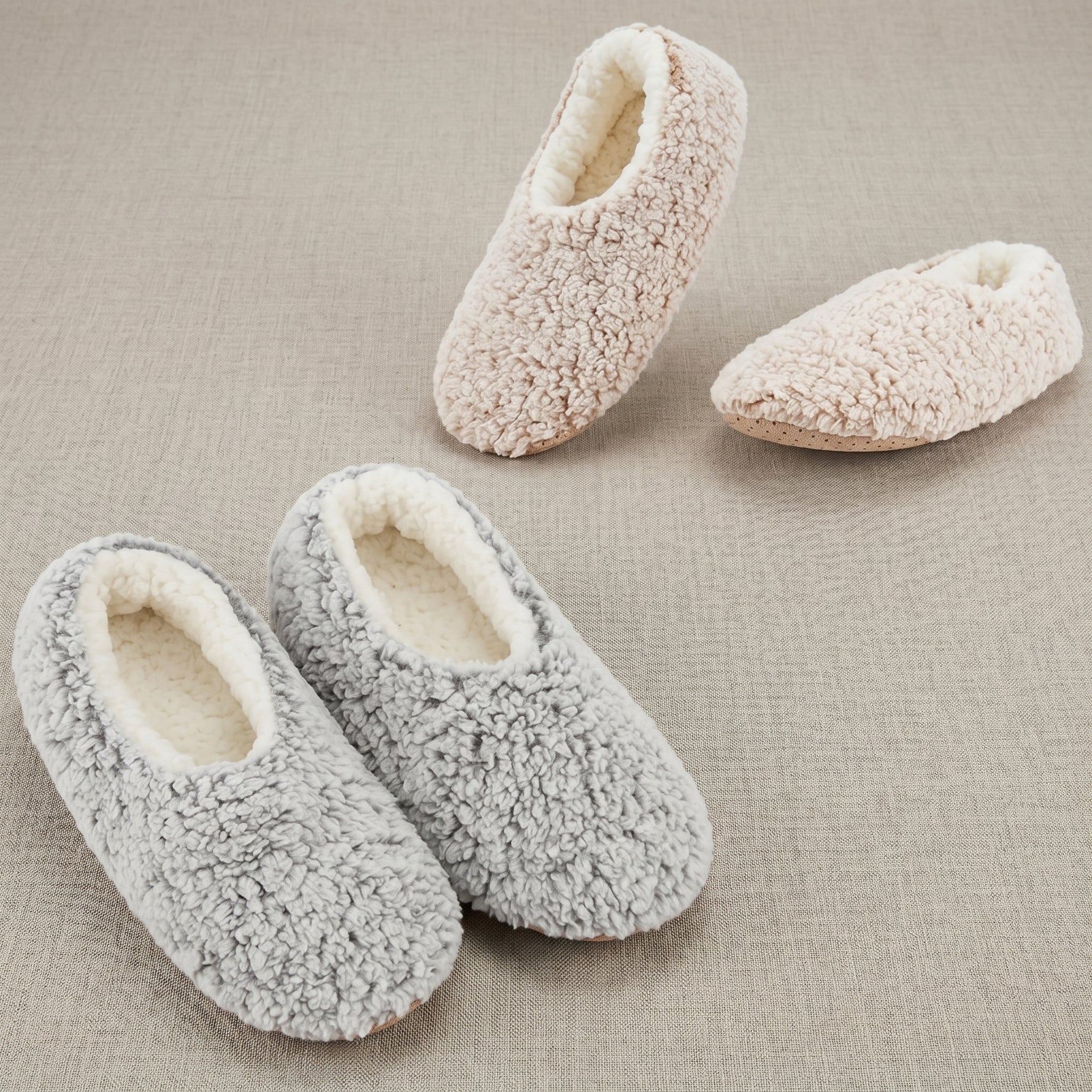Knit slipper socks with sole