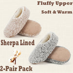 Knit slipper socks with sole