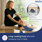 Heated foot warmer slippers