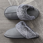 Faux fur slide slippers