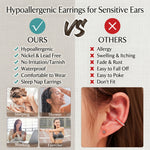 Hypoallergenic stud earring set (24pc)
