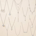 Layered chain choker necklace