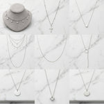 Layered chain choker necklace