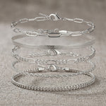 Anklet bracelet set (4pc)