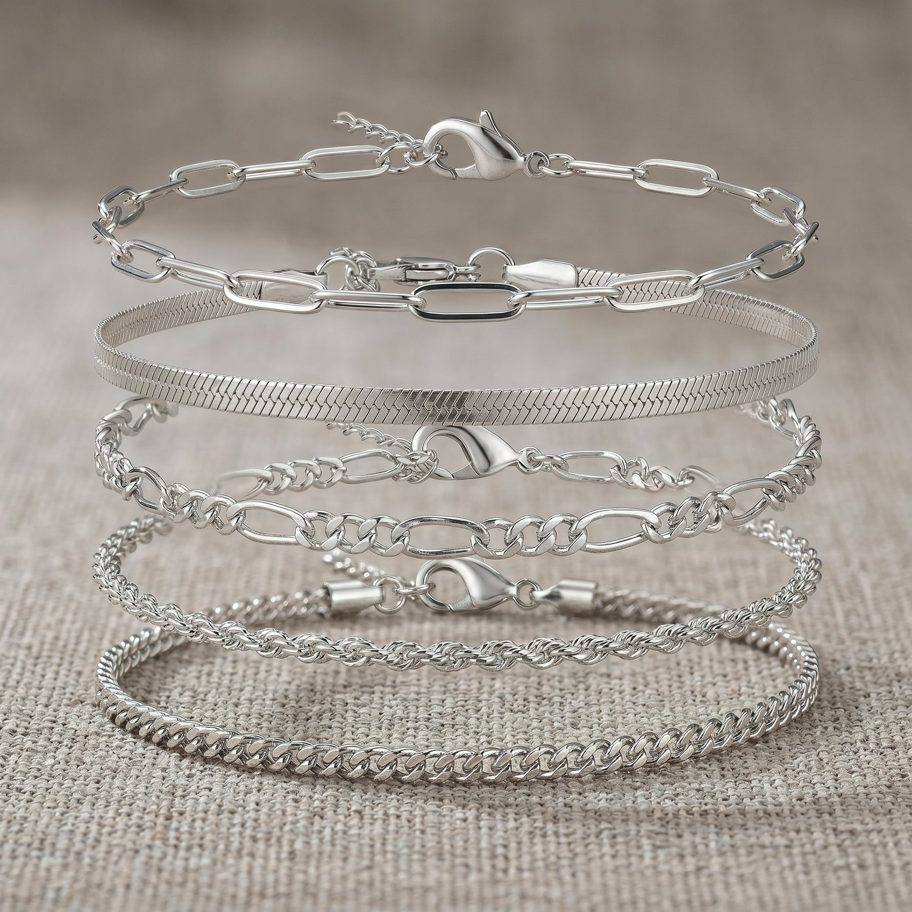 Anklet bracelet set (4pc)