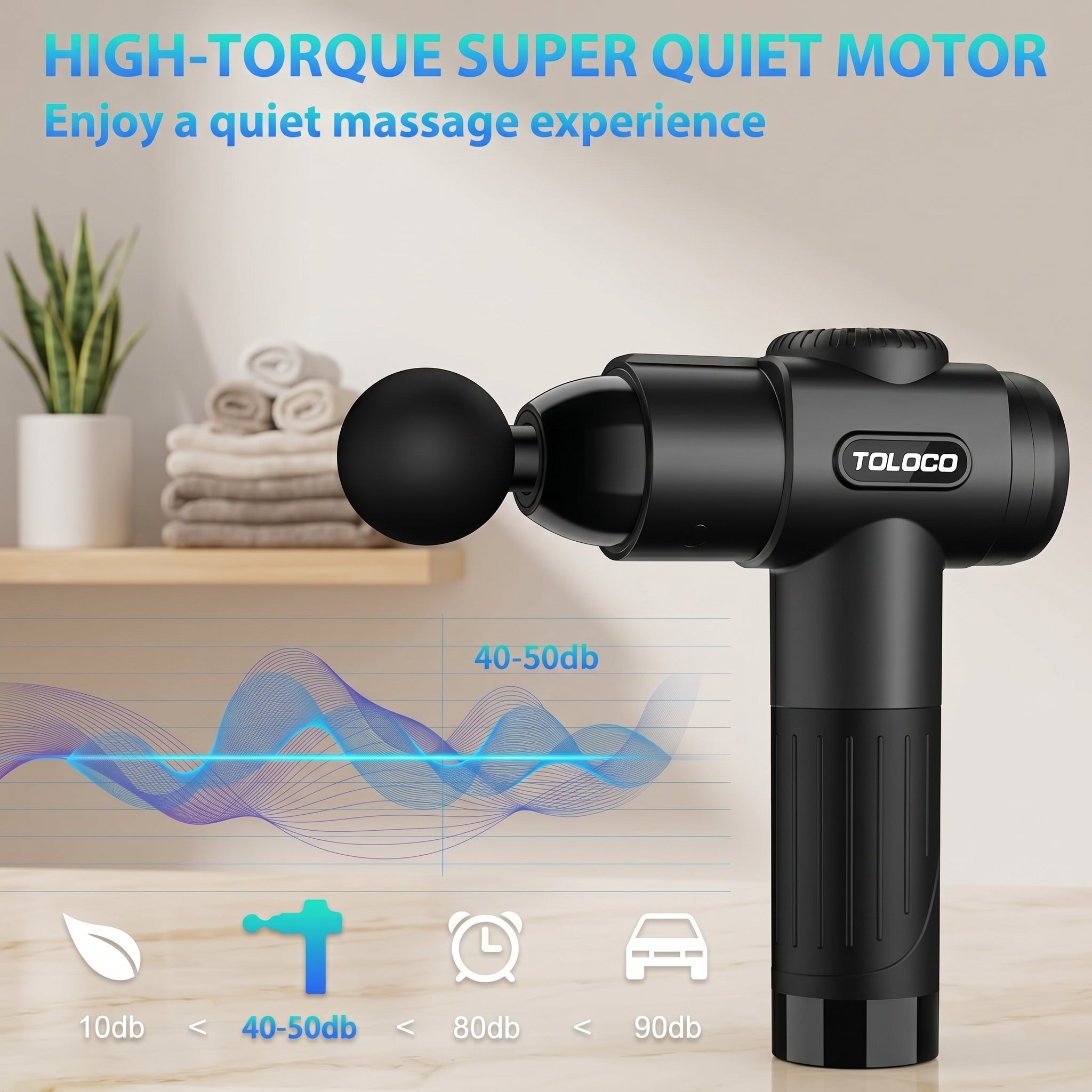 Smart massage gun with app