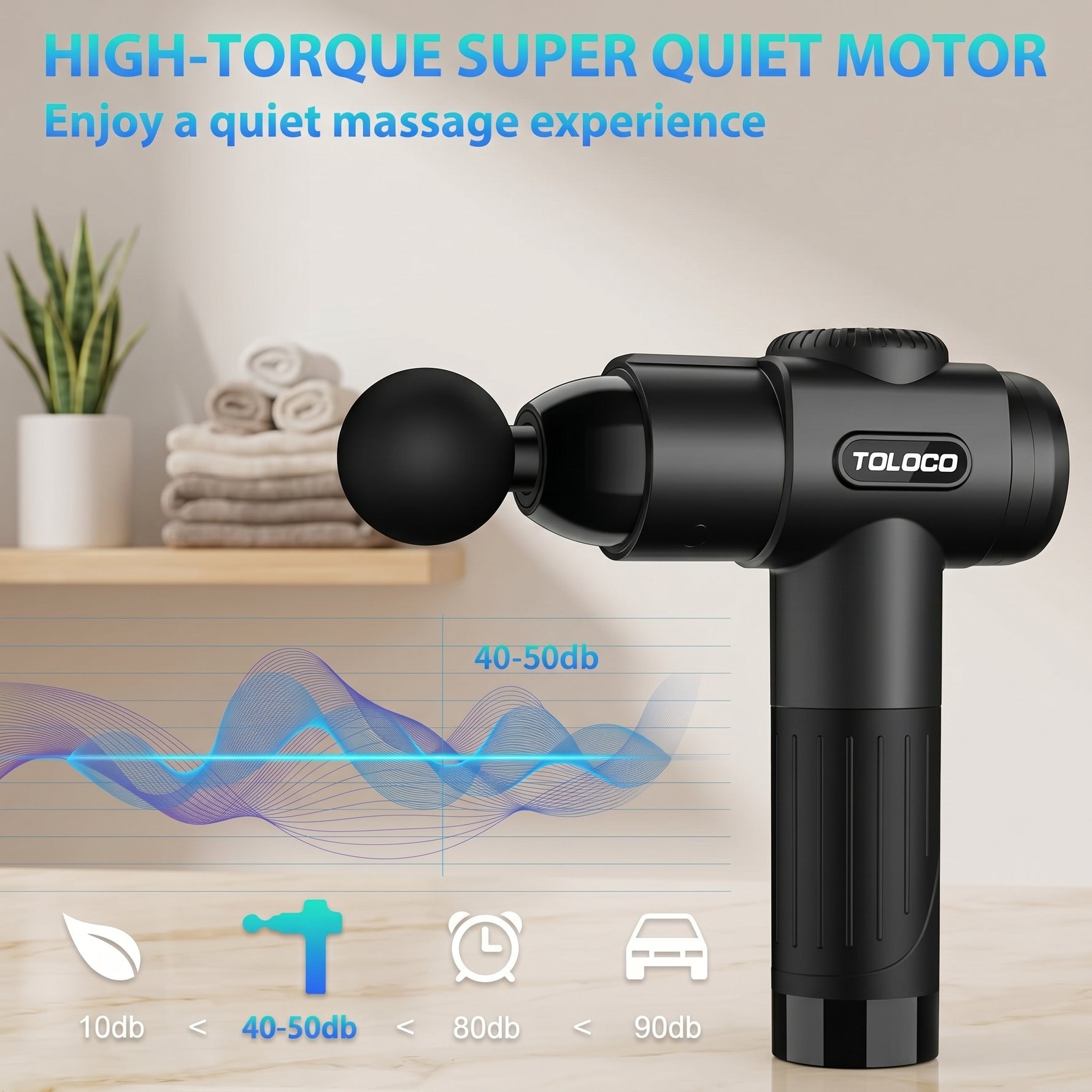 Smart massage gun with app