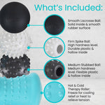 Spiked massage ball set