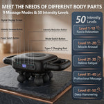 Cordless body massage gun (6 heads)