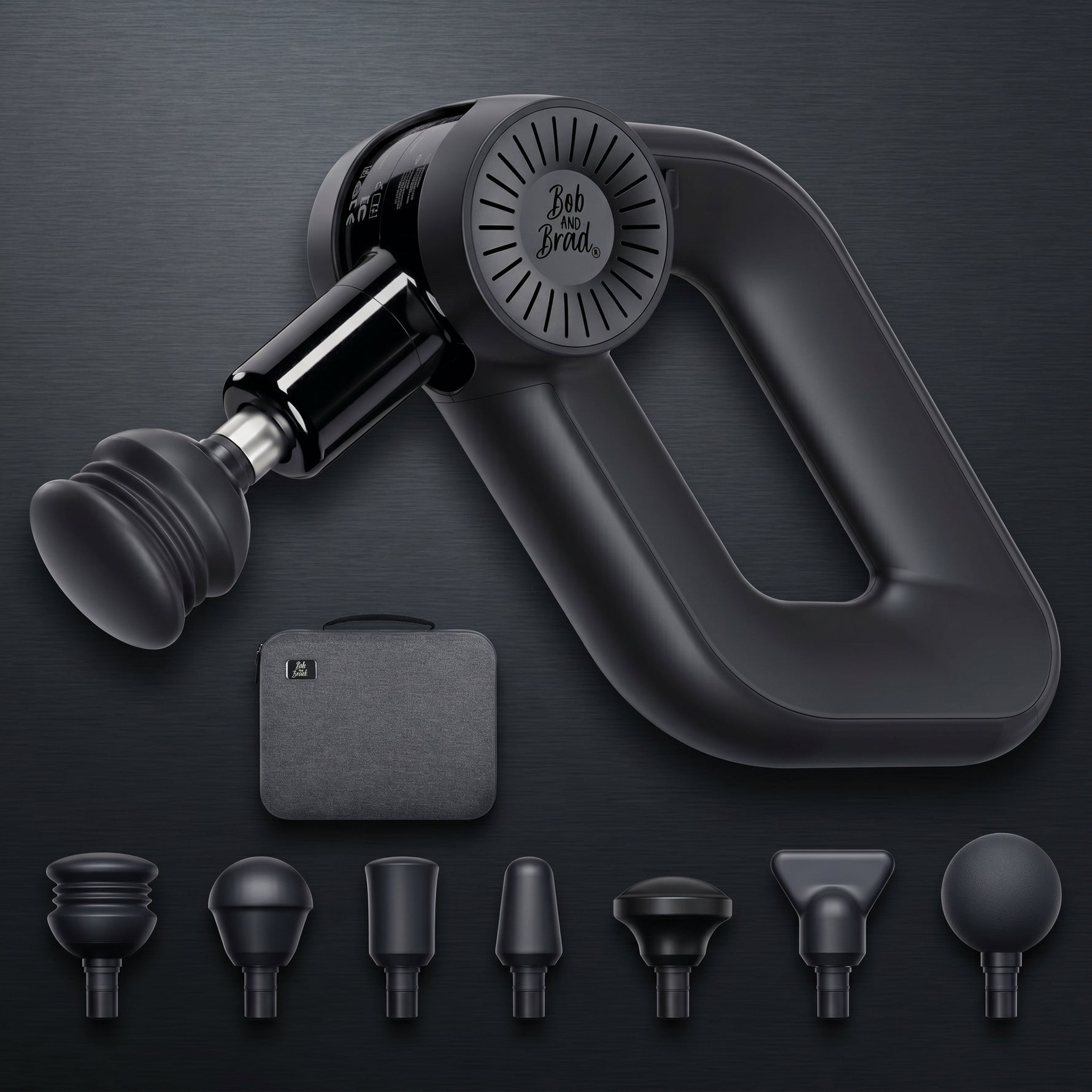 Premium carbon massage gun kit