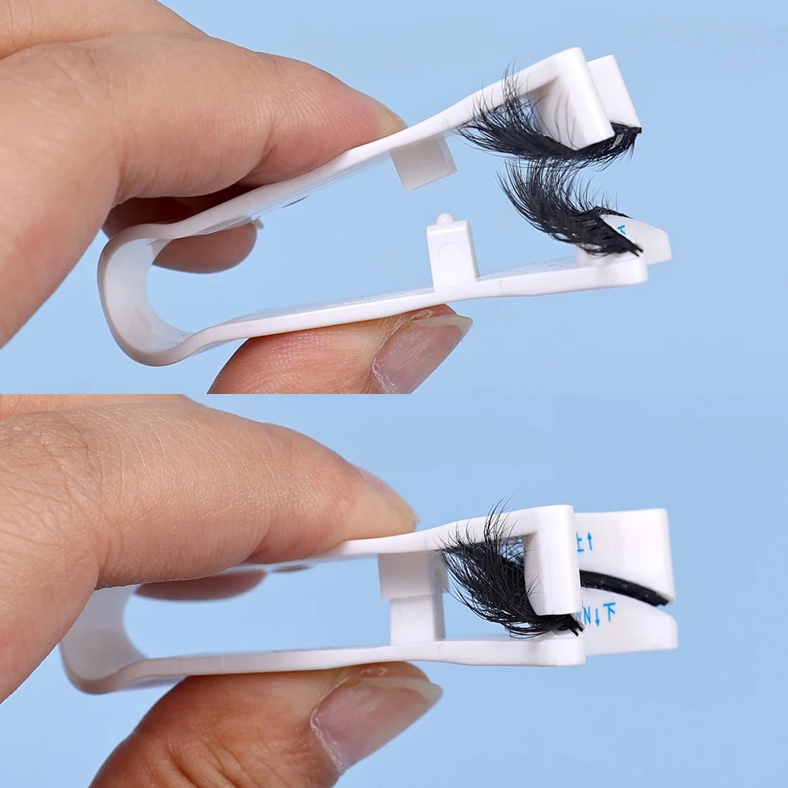 Magnetic Eyelashes Curler V Type Eyelashes Applicator Tweezers Clips Suitable for Beginners in Beauty and Makeup Tools