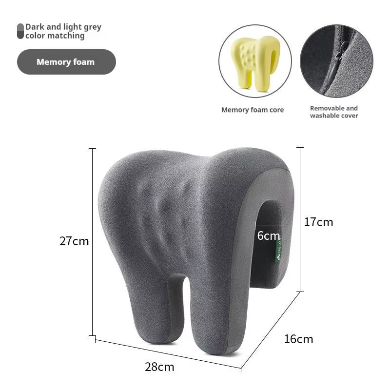 Office Chair Headrest Pillow Head Neck Shoulder Support Cushion Ergonomic Neck Rest Pillow Memory Foam Nap Sleeping Pillow
