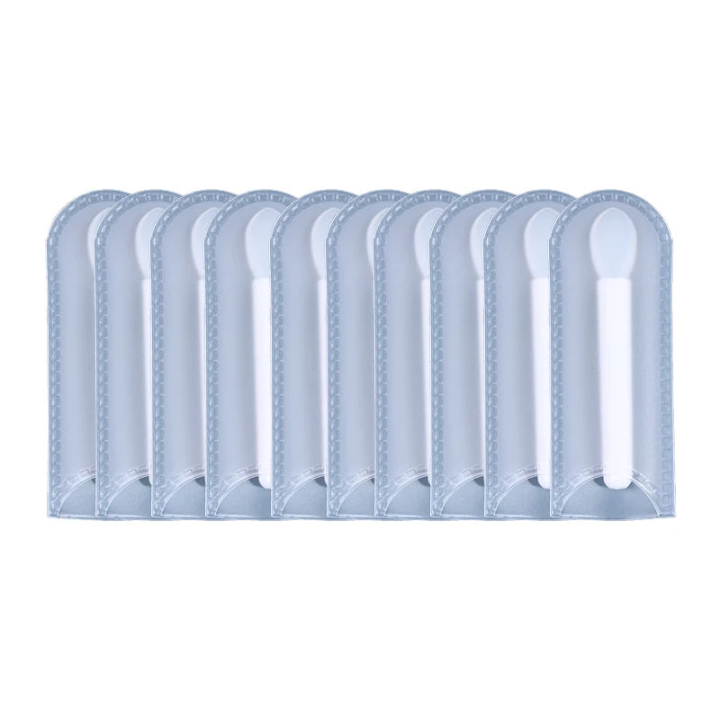 10Pcs Silicone Lip Brush Set Small Makeup Brushes Lipstick Applicator Brushes for Lip Care Makeup Use