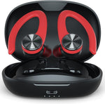 Wireless Earbuds, Wireless Bluetooth Headphones, Bluetooth 5.2 Sport Headphones (Red)