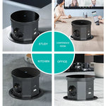 YINKA Pop up Table Socket Lifting Socket, USB Type-C Outlet, EU Socket, 15W Wireless Charge, Desktop Hidden Lifting Socket