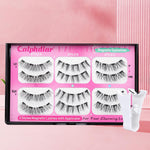 Magnetic Eyelashes - No Glue, No Eyeliner - Natural Look - 3 Styles - Synthetic Fibers - Black - Pair
