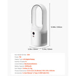 Desk Fan Bladeless 12.99 in Kids-Friendly Personal Portable Desk Fan 6-Speed USB Quiet Cooling Small Tower Fan for Home