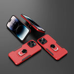 Phone Case with Ring Stand for Iphone 14 Pro Max/14 Pro/14 Plus/14 Shockproof Armor Cover, Red