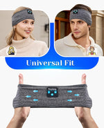 Sleeping Headphones Bluetooth Headband, Soft Long Time Play Sleeping Headsets with Built in Speakers Perfect for Workout,Running,Yoga,Travel, Darkgray