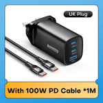 Gan USB Type C Charger 65W 45W PPS PD QC4.0 Quick Charger for Macbook Laptop IPAD Tablet Iphone 14 Samsung S23 Ultra