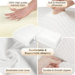 Memory Foam Cuddle Pillow for Couples, Side Sleeper Pillow with Arm Hole, Ergonomic Support for Head, Neck and Arm with Breathable Washable Pillowcase