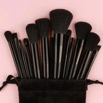 Vegan Makeup Brush Set - Soft Fluffy Kabuki & Blending Brushes for Foundation, Contour & Baking, Cruelty-Free Salon Tools