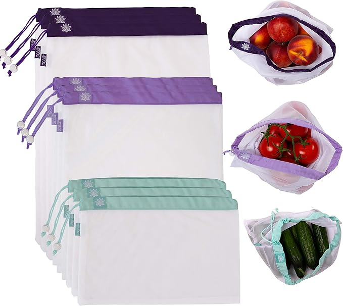 Mesh produce bag set (9pc)