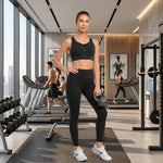 Zip front sports bra high-impact