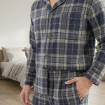 Plaid flannel pajama set