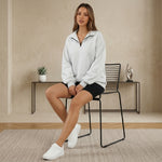 Half-zip pullover sweatshirt